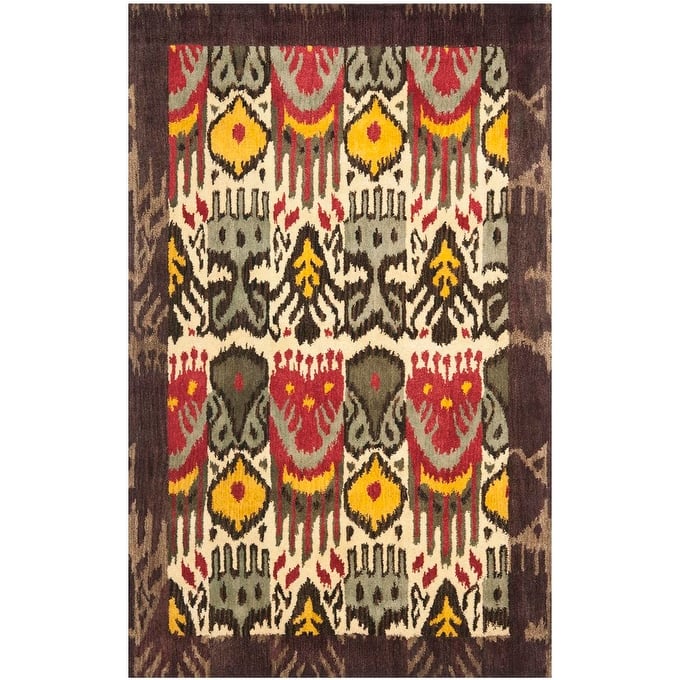 SAFAVIEH Handmade Ikat Gulhayo Modern Wool Rug