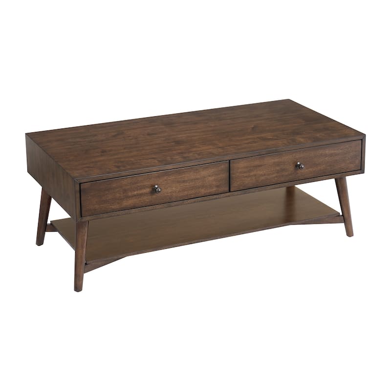 Mid-Century Modern 2-Drawer 48" Coffee Table