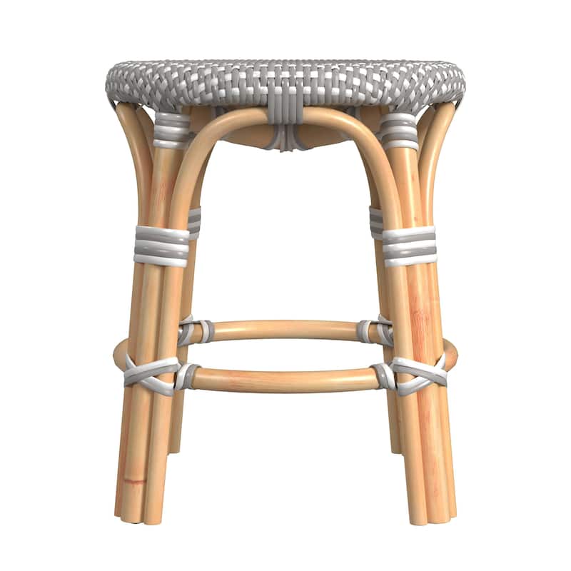 Tobias Rattan Round 18" Accent Stool