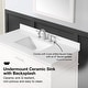preview thumbnail 5 of 11, Ove Decors Exela 42 in. Single Sink Bathroom Vanity in Picket Fence