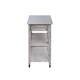 The Gray Barn Firebranch Wire-brush Kitchen Cart
