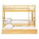 preview thumbnail 45 of 79, Walker Edison Solid Wood Twin Size Bunk Bed with Trundle