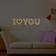 preview thumbnail 5 of 7, Walplus Glow In Dark I Love You Bistro Lettering Wall Sticker Decor