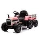preview thumbnail 5 of 98, Kids 12V Electric Ride-On Tractor with Trailer, Parental Remote, 3-Speed Modes, Music & LED Lights, for Ages 3-6