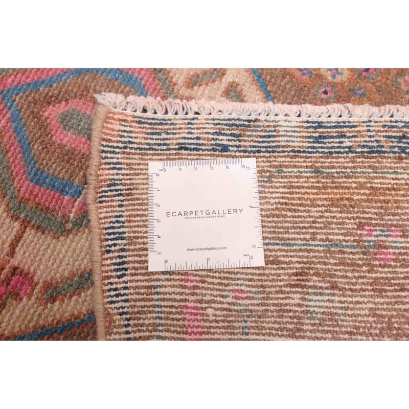 ECARPETGALLERY Hand-knotted Antalya Vintage Brown Wool Rug - 2'11 x 9'4