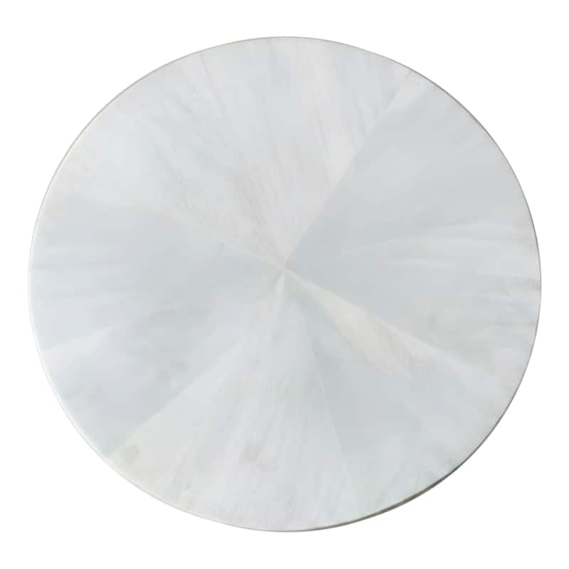 Trevo Round Solid Wood Side Table with Pedestal Base by East at Main