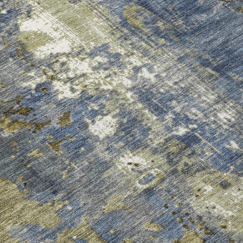 HomeRoots Abstract Transitional Rectangle Outdoor Rug