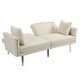 preview thumbnail 15 of 115, Velvet Loveseat Sofa Bed with 2 Pillows, Mid Century 2-Seat Couches Convertible Sofa Bed for Living Room, Bedroom,Office