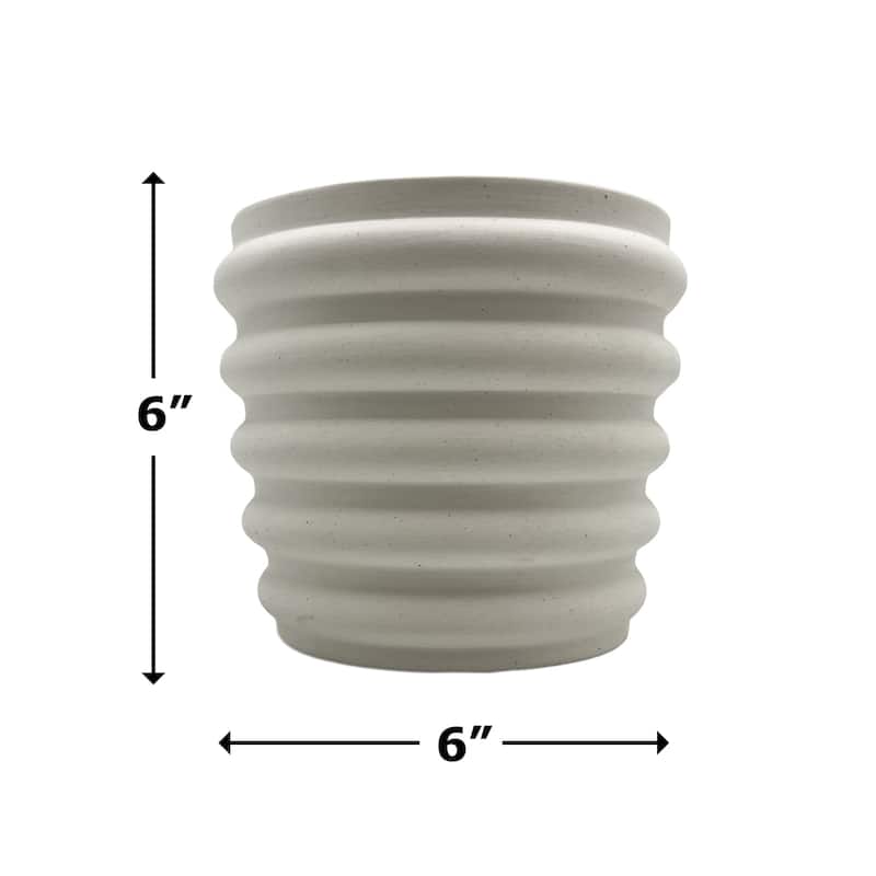 Modern Beige Ceramic Vase