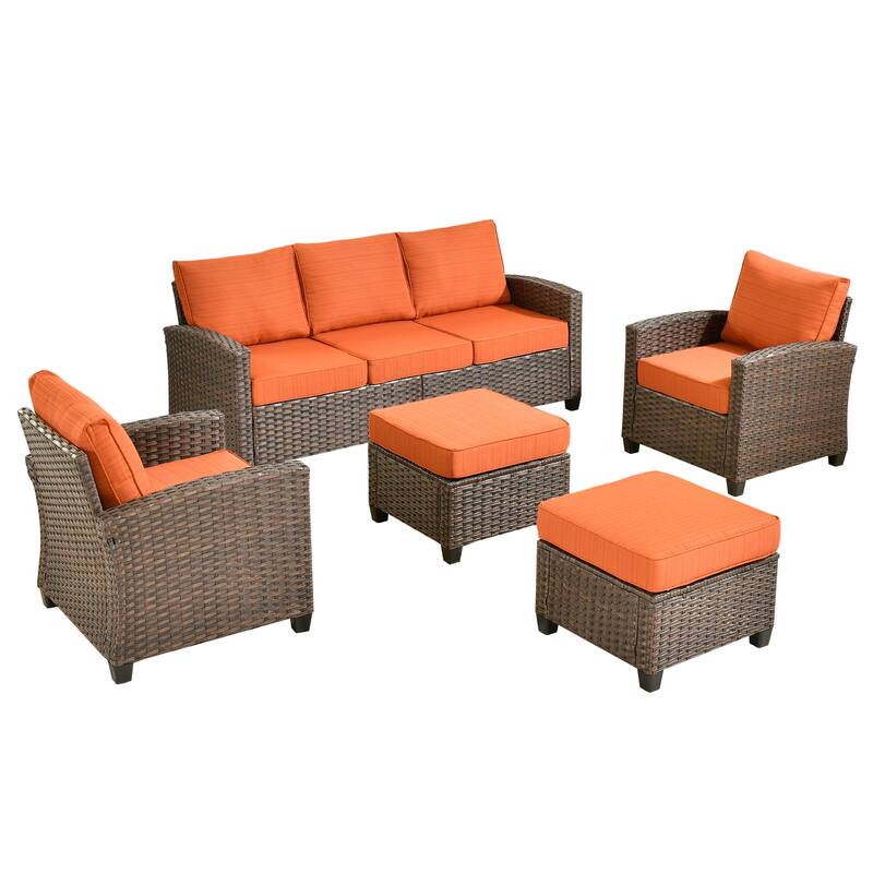 XIZZI 5-piece Patio Furniture Conversation Seating Set