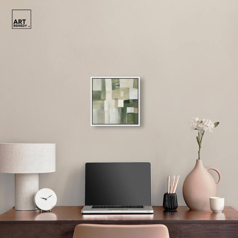 Pale Jade Green II Canvas by Art Remedy