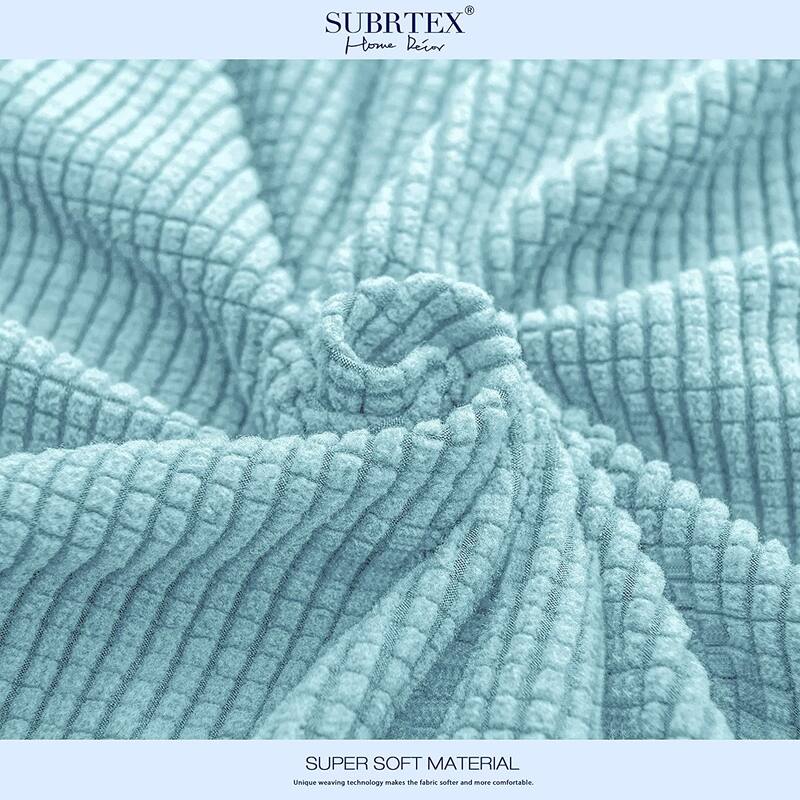 Subrtex 3-Piece Stretch Separate Sofa Cushion Cover Elastic Slipcover
