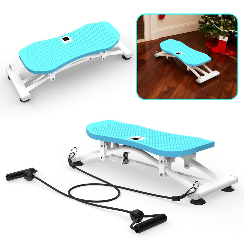 Anmytek Compact Sliding Ski Simulator with Resistance Bands Home Gym Equipment Full Body Workout Machine