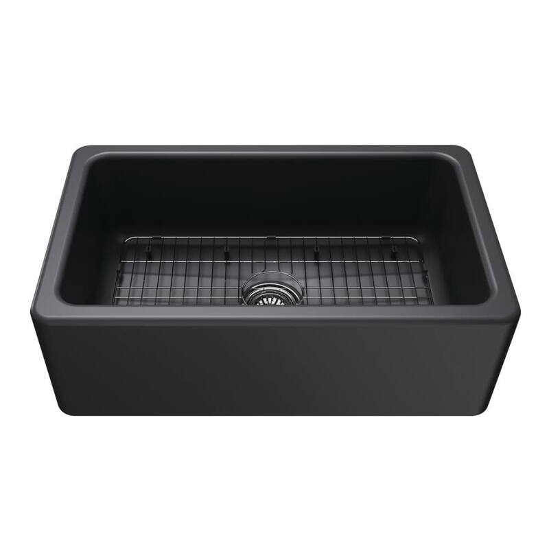 Kingston Brass KGPF3119 Traditional 29-3/4" Farmhouse Single Basin - Matte Black