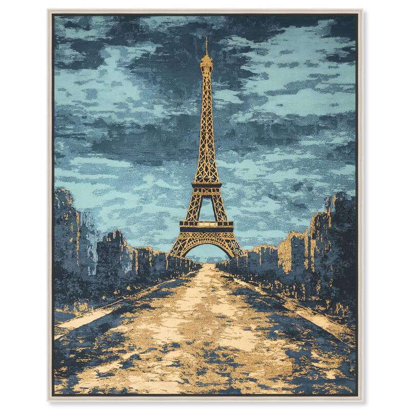 Textured Paris Embroidery Canvas by Art Remedy - 16" x 20" - Silver