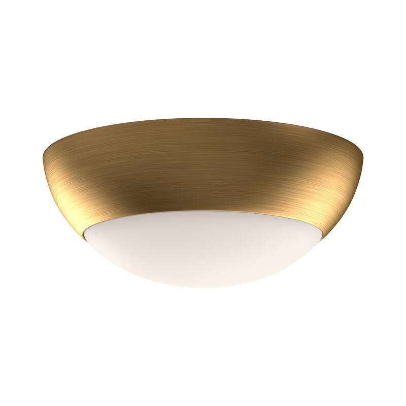 Alora Lighting FM522211OP Rubio 2 Light 12" Wide Flush Mount Bowl - Aged Gold