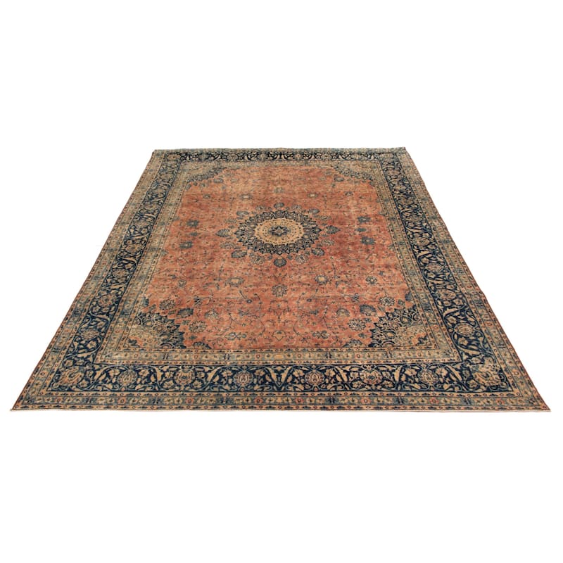 ECARPETGALLERY Hand-knotted Antalya Vintage Copper Wool Rug - 9'7 x 12'10