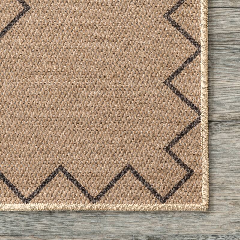 Nuloom Rosita SuperiorWash Tribal Trellis Easy-Jute Machine Washable Area Rug