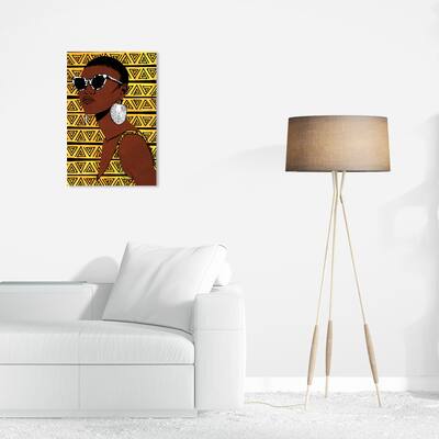 Wynwood Studio Canvas Fashion and Glam Vertigo Yellow and Modern & Contemporary Wall Art Canvas Print