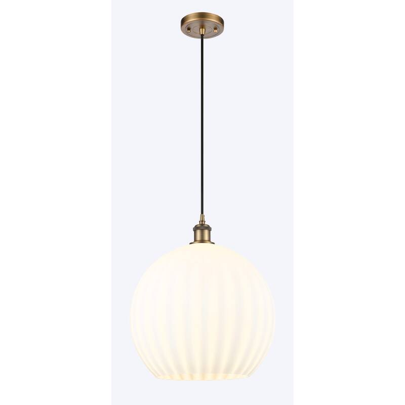 Innovations Lighting 516-1P-17-14 White Venetian Pendant White
