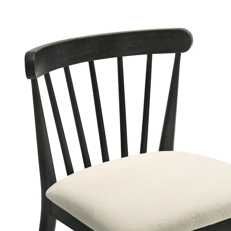 2 Pieces Set Dining Side Chair Rustic Modern Farmhouse Design Retro Design Easy To Assembly
