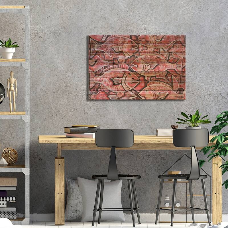 Catching The Limit Print On Wood by MC Romaguera - Multi-Color