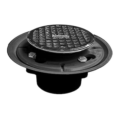 Jones Stephens D50111 2 X 3 PVC Shower Drain With Chrome Strainer - Chrome Plated