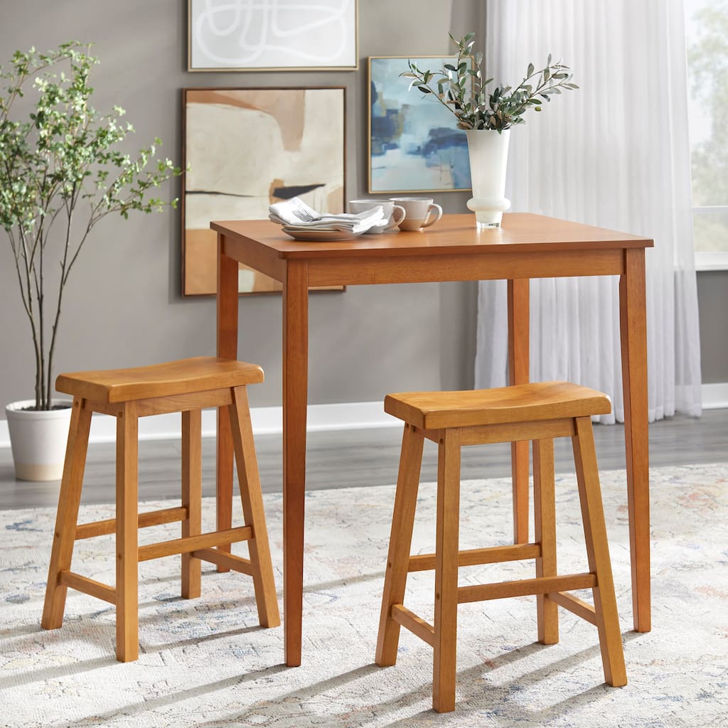 Simple Living Belfast 3-piece Saddle Dining Set