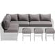 preview thumbnail 57 of 84, AECOJOY 7 Pieces Patio Furniture Set Outdoor Sectional Sofa Rattan Conversation Set