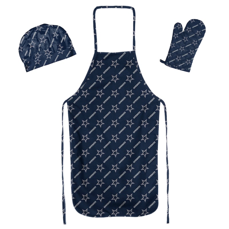 NFL Officially Licensed 3-piece BBQ Apron, Mitt, Hat Set