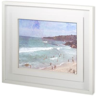 Custom Day at the Beach III Framed Art Print