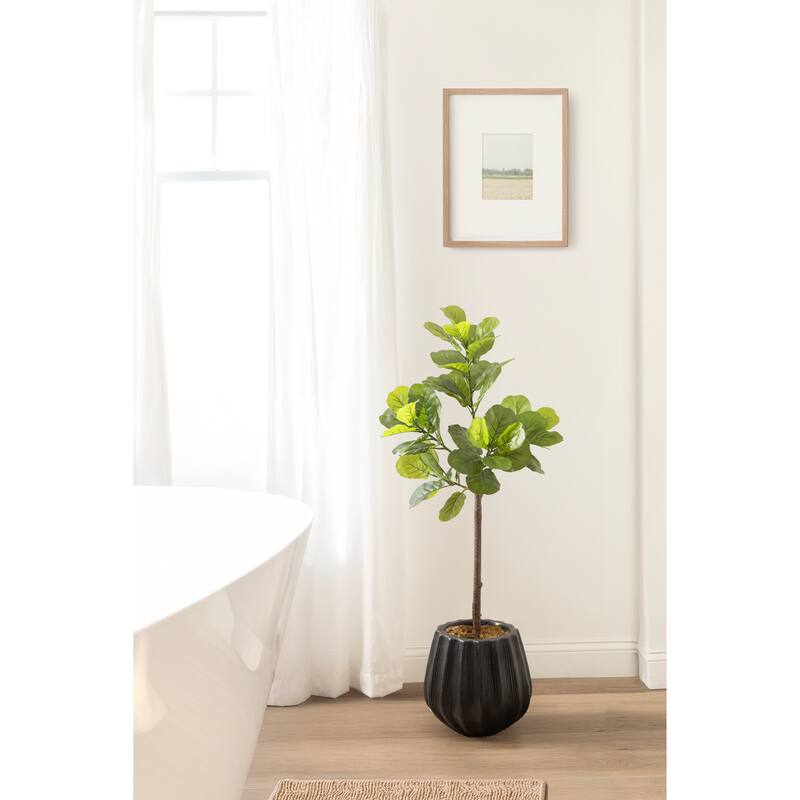 Kate and Laurel Fidmont Faux Fiddle Fig Tree