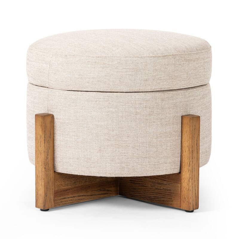 Slater Storage Ottoman-25"-Alcala Wheat
