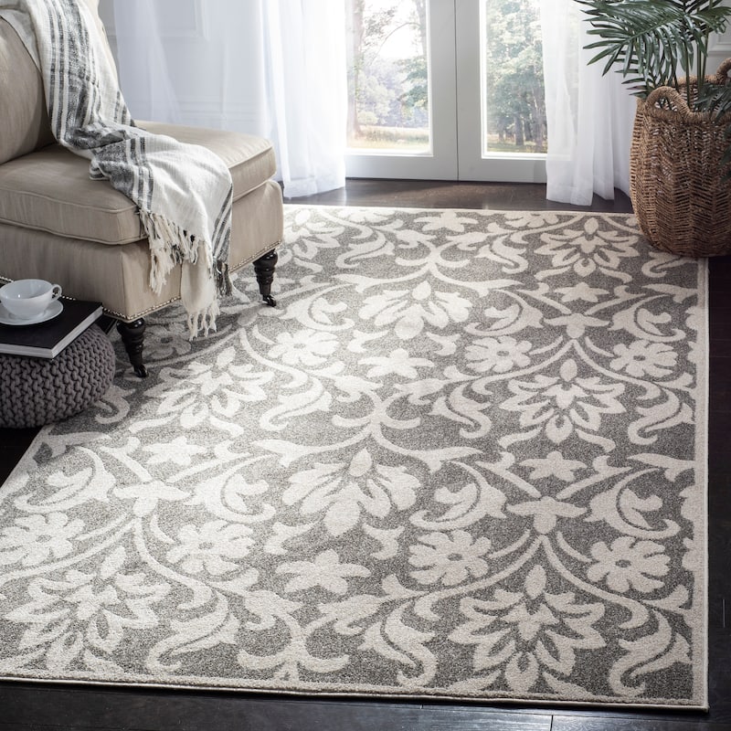 SAFAVIEH Amherst Velizara Modern Rug - 3' x 5' - Dark Grey/Beige