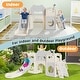 preview thumbnail 10 of 22, Toddler Slide, 8 in 1 Kids Indoor Slide for Toddler 1-3, Indoor Outdoor Toddler Playground, Baby Slide Toddler Slide Playset