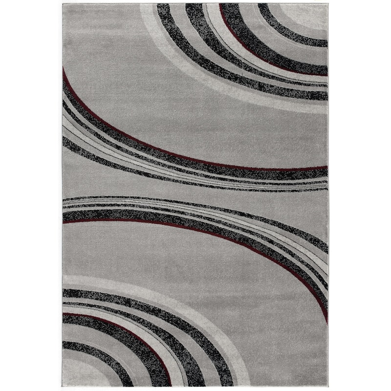 HomeRoots Abstract Modern Runner Area Rug
