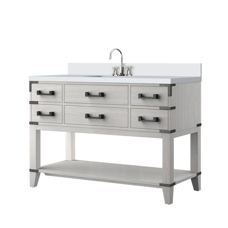 Norwalk Bath Vanity Quartz Top, Sink and Faucet