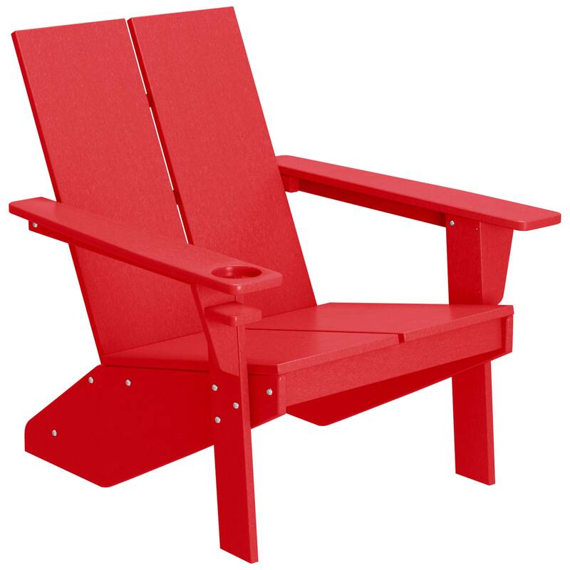 Coastin Modern Poly Adirondack Chair - Red