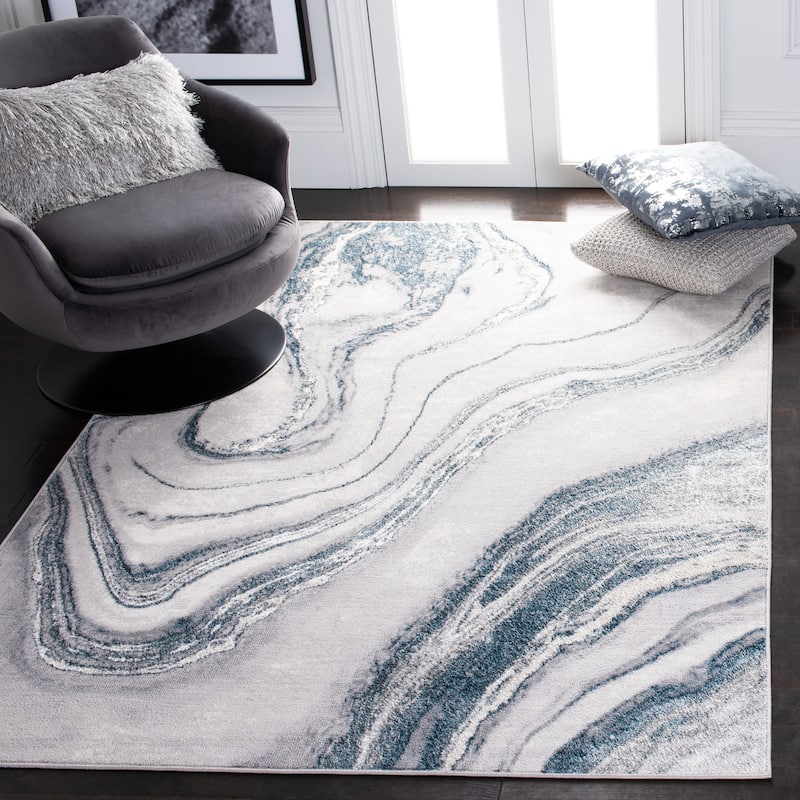 SAFAVIEH Orchard Ayala Modern Abstract Rug - 6' x 9' - Grey/Blue