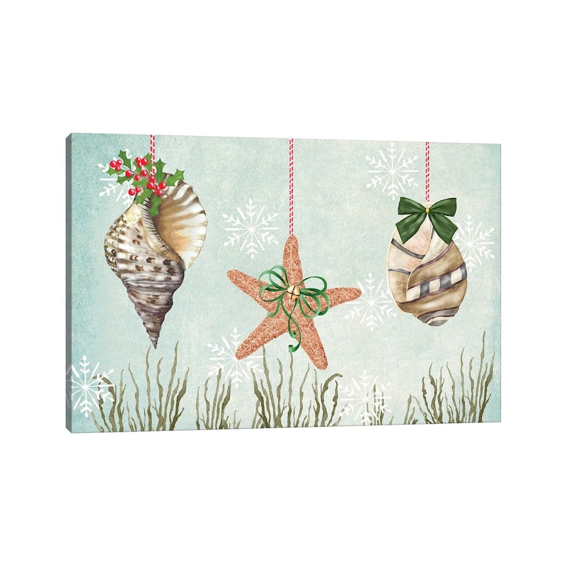 iCanvas "Christmas Coastal Collection A" by Jade Reynolds Canvas Print