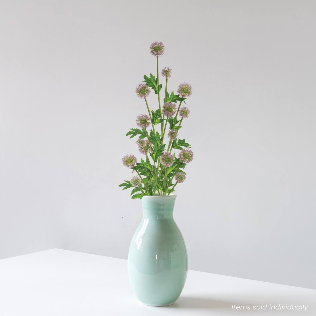 Globe Thistle Artificial Floral Spray - 28.25" - Lavender