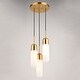 preview thumbnail 3 of 9, Vaxcel Lighting P0422 3 Light 10" Wide Suspension Mini Pendant