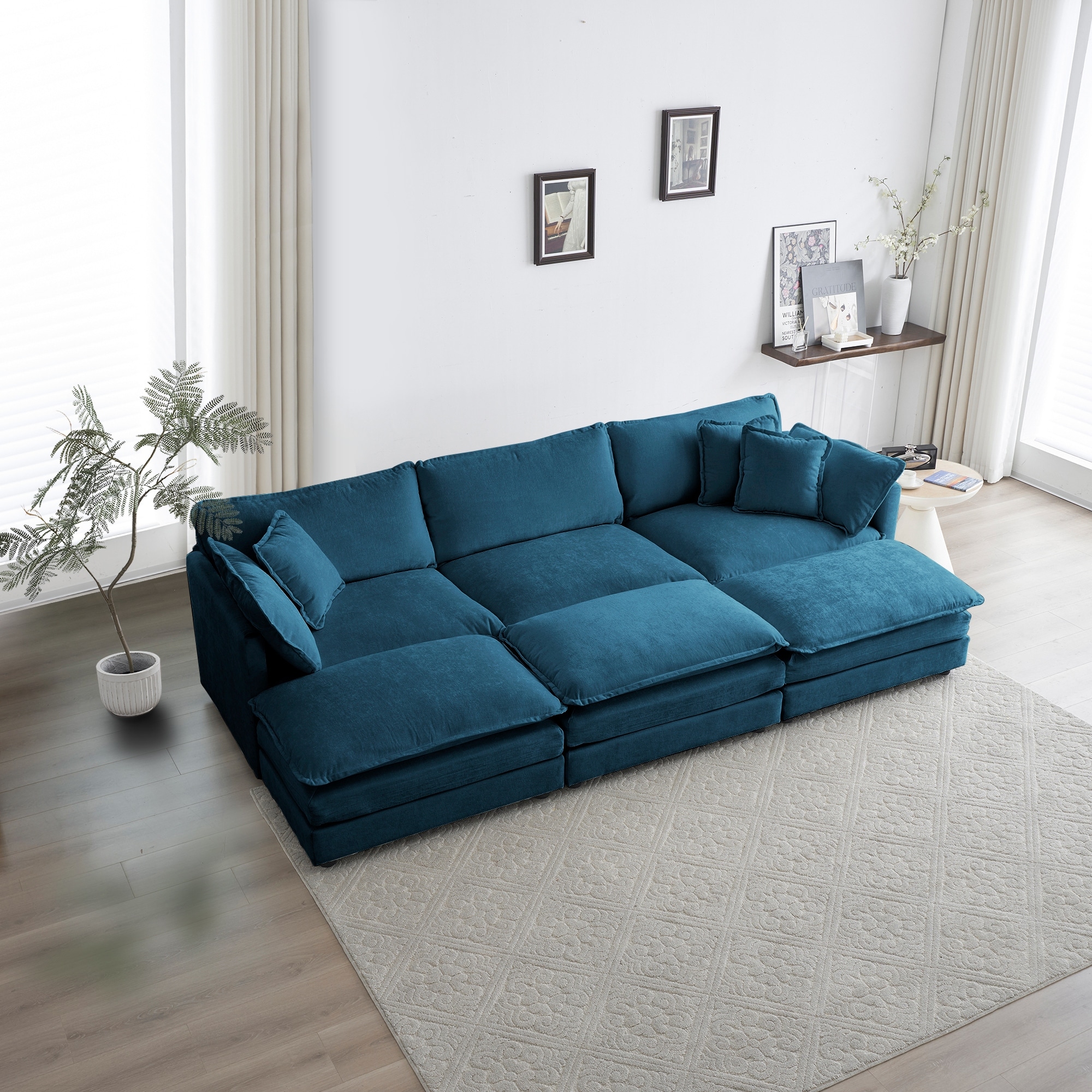 Sectional Couch Cushy Sectional Set Comfortable Deep Seat