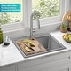 preview thumbnail 115 of 146, KRAUS Bellucci Workstation Topmount Drop-in Granite Kitchen Sink
