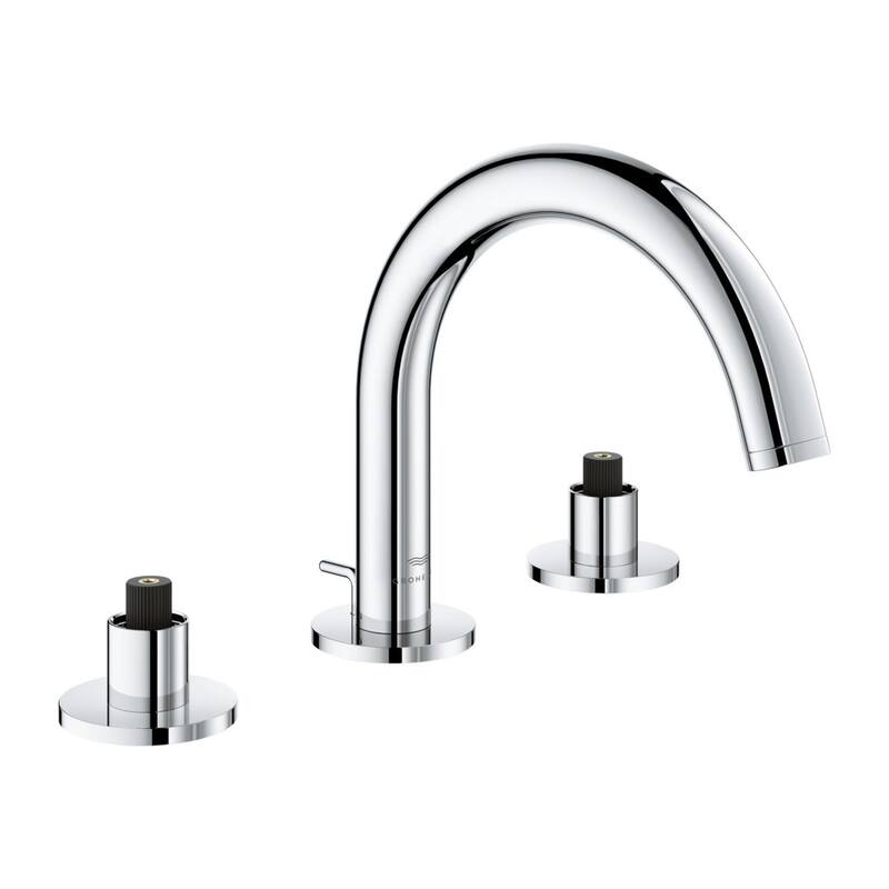 Grohe 20 660 Atrio New 1.2 GPM Widespread Bathroom Faucet with Pop-Up - Brushed Cool Sunrise