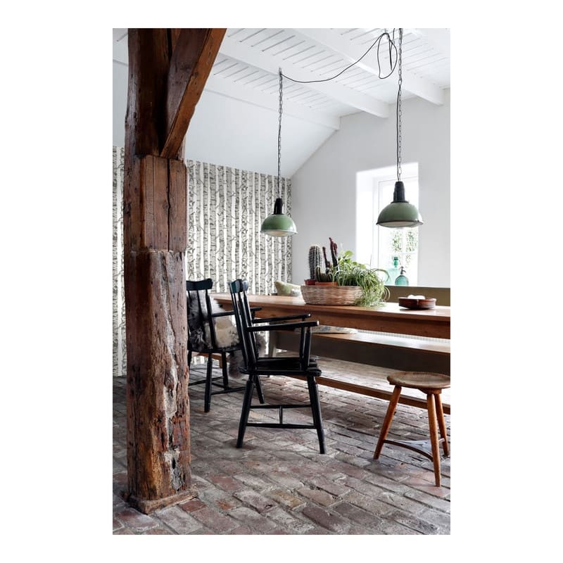 ESTA Home Merman Light Grey Birch Tree Wallpaper - 20.5 x 396 x 0.025