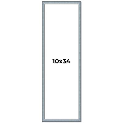 10x34 Frame Rustic Sky Blue Solid Wood Picture Frame | 0.75 Inch