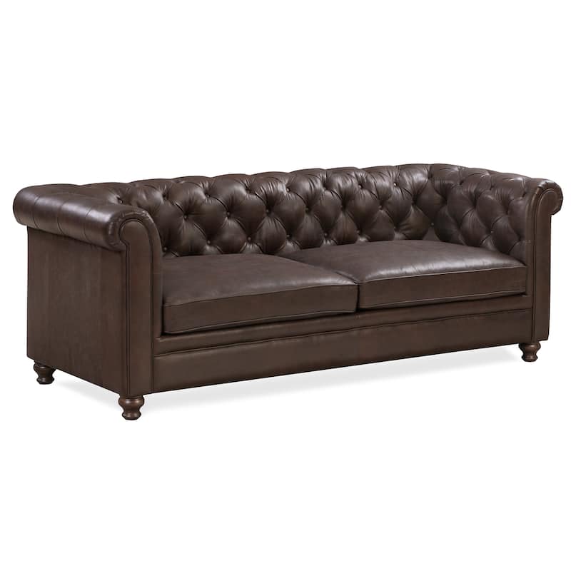 Poly & Bark Lyon 87" Sofa - Full Grain Genuine Italian Leather