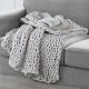 preview thumbnail 7 of 6, Kathy Ireland Chunky Knit Chenille Throw