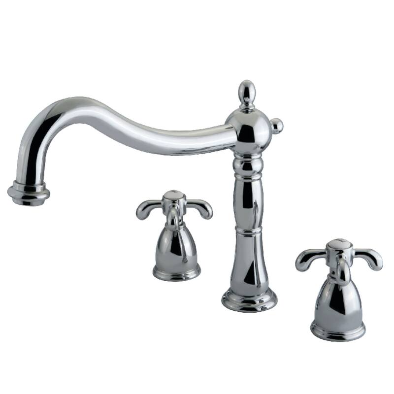 Kingston Brass French Country Deck Mounted Roman Tub Filler Trim with